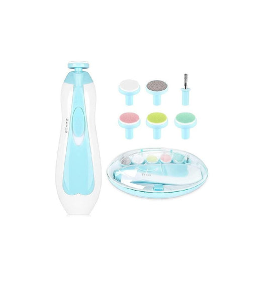 Baby Nail Grooming Kit | 2 Speed | 6 Heads | With LED and Travel Cap